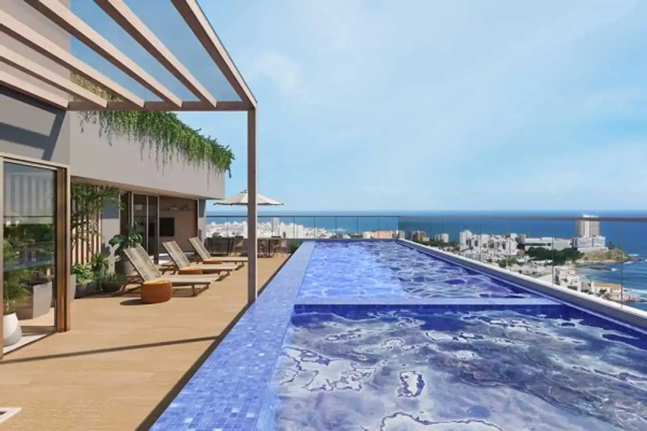 Piscina - Apartamento à venda no One Rio vermelho, com 1 quarto e 22m²