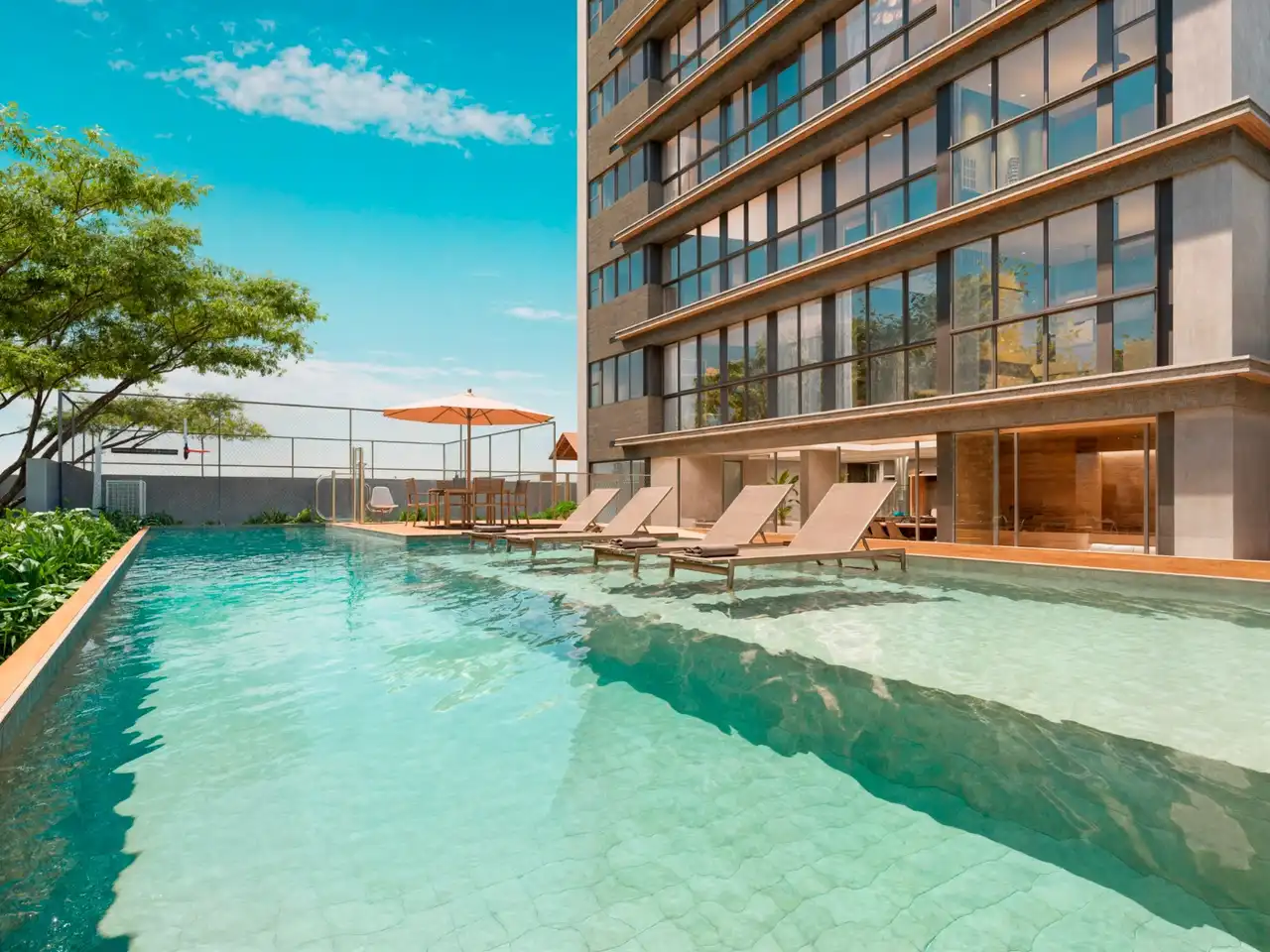 Piscina - Apartamento à venda no Edifício Atenas, com 3 quartos e 86m²